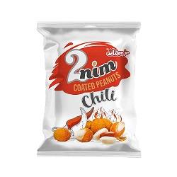 دو نیم بادام زمینی روکش دار فلفلی